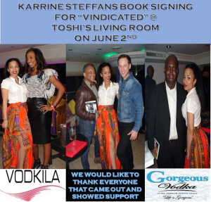 Karrine Steffans book signing with Vodkila and Gorgeous Vodka1 (2)