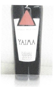 Yaima Cabernet Sauvignon label